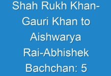 Shah Rukh Khan- Gauri Khan to Aishwarya Rai-Abhishek Bachchan: 5 Power couples of Bollywood