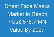 Sheet Face Masks Market to Reach ~Us$ 575.7 MN Value By 2027