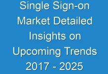 Single Sign-on Market Detailed Insights on Upcoming Trends 2017 – 2025