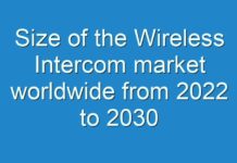 Size of the Wireless Intercom market worldwide from 2024 to 2030
