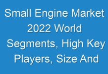 Small Engine Market 2024 World Segments, High Key Players, Size And Up To Date Trends By Forecast To 2026