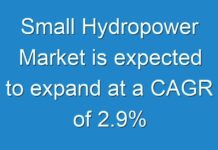 Small Hydropower Market is expected to expand at a CAGR of 2.9%