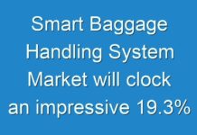 Smart Baggage Handling System Market will clock an impressive 19.3% CAGR from 2017 to 2025