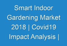 Smart Indoor Gardening Market 2018 | Covid19 Impact Analysis | Business Outlook, Growth, Revenue, Trends and Forecasts 2026