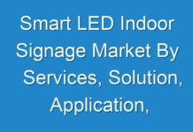 Smart LED Indoor Signage Market By Services, Solution, Application, Business Analysis 2019 – 2027
