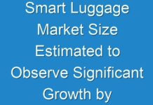 Smart Luggage Market Size Estimated to Observe Significant Growth by 2031