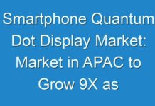 Smartphone Quantum Dot Display Market: Market in APAC to Grow 9X as Consumer Electronics Sales Reach All-time High