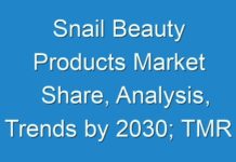 Snail Beauty Products Market Share, Analysis, Trends by 2030; TMR Analyzes Impact of COVID-19 on Market
