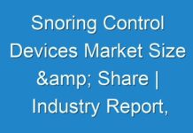 Snoring Control Devices Market Size & Share | Industry Report, 2025; COVID-19 to Affect Future Growth Trajectory