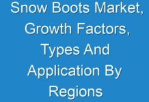 Snow Boots Market, Growth Factors, Types And Application By Regions by 2030