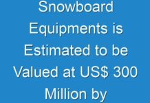 Snowboard Equipments is Estimated to be Valued at US$ 300 Million by 2024