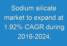 Sodium silicate market to expand at 1.92% CAGR during 2016-2024, owing to expanding natural and atmosphere concerns