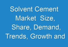 Solvent Cement Market Size, Share, Demand, Trends, Growth and Forecast to 2027