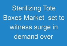 Sterilizing Tote Boxes Market set to witness surge in demand over the forecast period 2019- 2027