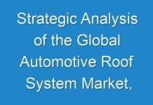 Strategic Analysis of the Global Automotive Roof System Market, Forecast to 2030