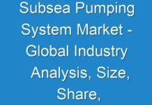 Subsea Pumping System Market – Global Industry Analysis, Size, Share, Trends, Growth, and Forecast 2016 – 2024
