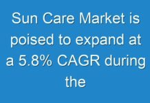 Sun Care Market is poised to expand at a 5.8% CAGR during the forecast period