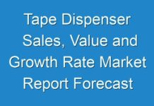 Tape Dispenser Sales, Value and Growth Rate Market Report Forecast 2024 To 2030