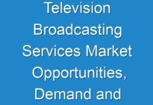 Television Broadcasting Services Market Opportunities, Demand and Revenue Forecast 2026