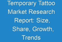 Temporary Tattoo Market Research Report: Size, Share, Growth, Trends and Forecast 2027
