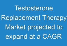 Testosterone Replacement Therapy Market projected to expand at a CAGR of 4.4% from 2019 to 2027