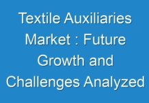 Textile Auxiliaries Market : Future Growth and Challenges Analyzed