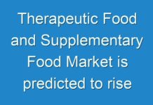 Therapeutic Food and Supplementary Food Market is predicted to rise at robust CAGR rate of 8.6%