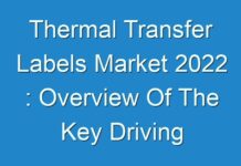 Thermal Transfer Labels Market 2024 : Overview Of The Key Driving Forces To Create Positive Impact On The Industry Growth