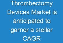 Thrombectomy Devices Market is anticipated to garner a stellar CAGR of 6.1% during 2017 to 2024
