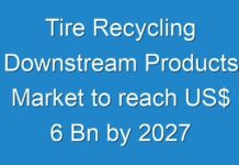 Tire Recycling Downstream Products Market to reach US$ 6 Bn by 2027
