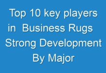 Top 10 key players in Business Rugs Strong Development By Major Eminent Players, Emerging Technology Trends 2019 – 2027