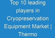 Top 10 leading players in Cryopreservation Equipment Market | Thermo Fisher Scientific, Inc., Beckman Coulter, Inc., Brooks Automation, Inc., VWR International, LLC