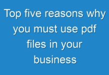 Top five reasons why you must use pdf files in your business