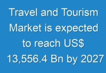 Travel and Tourism Market is expected to reach US$ 13,556.4 Bn by 2027