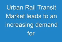 Urban Rail Transit Market leads to an increasing demand for ecological and green urban transport