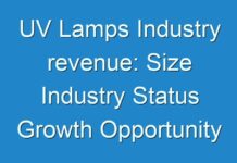 UV Lamps Industry revenue: Size Industry Status Growth Opportunity For Leading Players 2019 – 2027