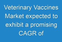 Veterinary Vaccines Market expected to exhibit a promising CAGR of 6.5% for the forecast period of 2018 to 2026