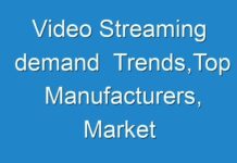 Video Streaming demand Trends,Top Manufacturers, Market Growth,Share, Historical Background And 2019 – 2027