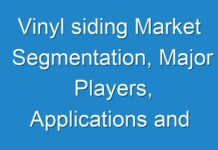 Vinyl siding Market Segmentation, Major Players, Applications and Analysis 2017-2026