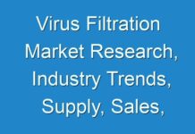 Virus Filtration Market Research, Industry Trends, Supply, Sales, Demands, Analysis And Insights 2018 – 2026