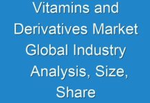 Vitamins and Derivatives Market Global Industry Analysis, Size, Share and Forecast 2017 to 2026