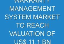 WARRANTY MANAGEMENT SYSTEM MARKET TO REACH VALUATION OF US$ 11.1 BN BY 2030