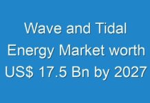 Wave and Tidal Energy Market worth US$ 17.5 Bn by 2027