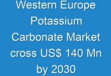 Western Europe Potassium Carbonate Market cross US$ 140 Mn by 2030