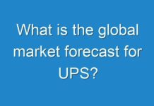 What is the global market forecast for UPS?
