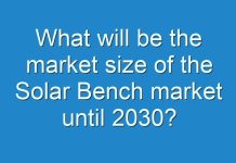 What will be the market size of the Solar Bench market until 2030?