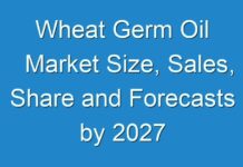 Wheat Germ Oil Market Size, Sales, Share and Forecasts by 2027