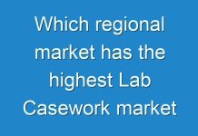 Which regional market has the highest Lab Casework market attractiveness in 2030?