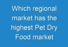 Which regional market has the highest Pet Dry Food market attractiveness in 2030?