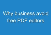 Why business avoid free PDF editors